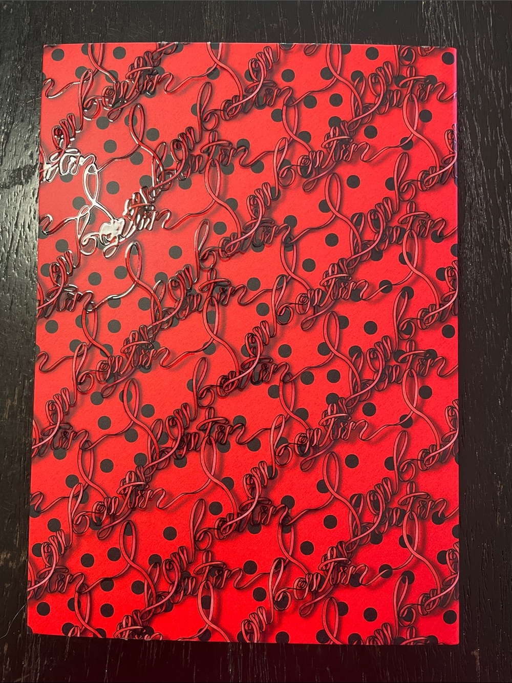 Christian Louboutin Red Logo Hardcover Notebook - Picture 4 of 8